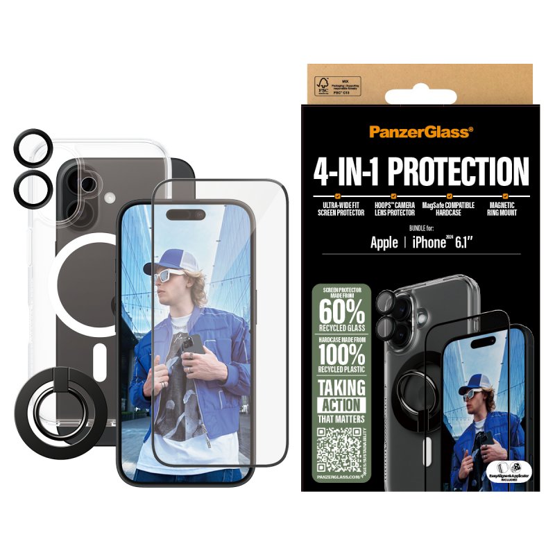 PanzerGlass 4-in-1 Protection Bundle iPhone 16