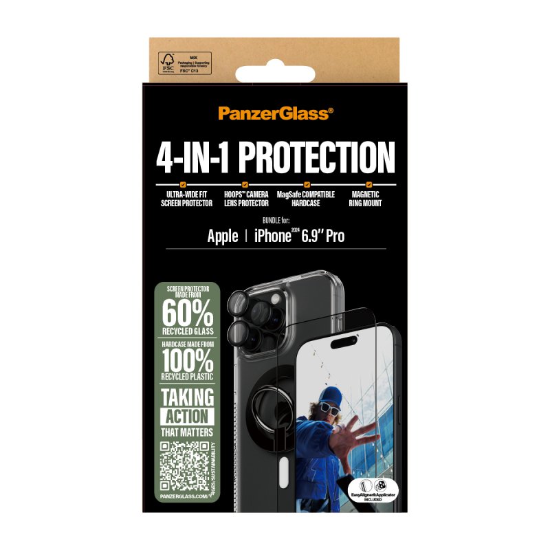 PanzerGlass PG 4-in-1 Bundle iPhone 16P 6.9Inch