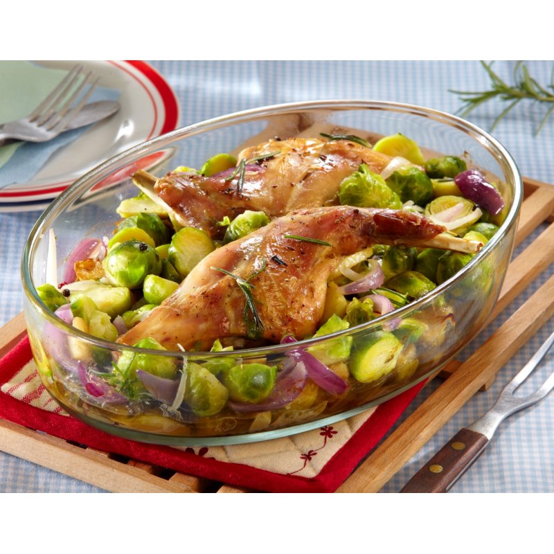 Plat à four ovale, contenance 2,2L, dimensions 300 x 210 x 62 mm - verre borosilicate -très haute résistance 7127