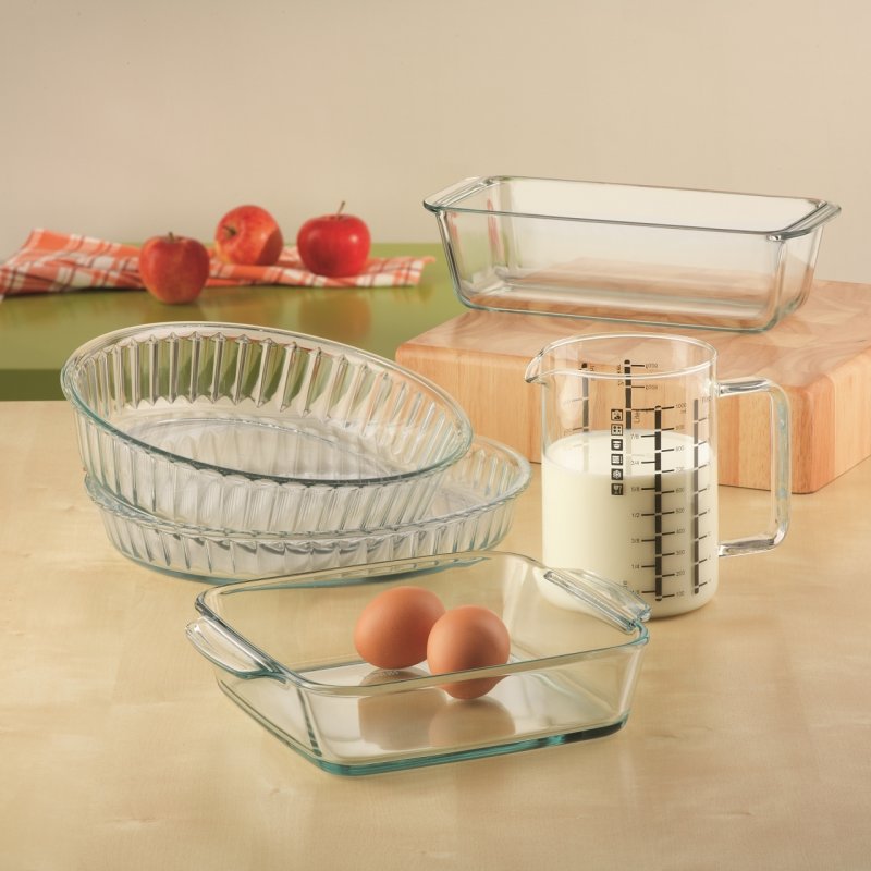 Moule à manqué en verre, contenance 2,10 l, dimensions Ø 260 x 58 mm - verre borosilicate -très haute résistance