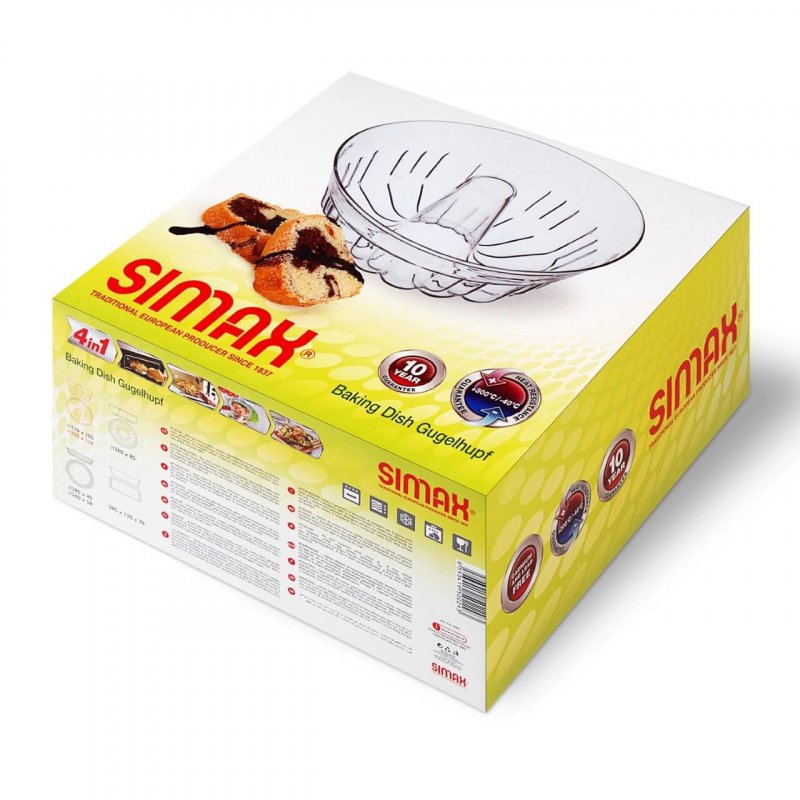 Moule à Kuglof, contenance 1,30L, dimensions 210 x 105 mm - verre borosilicate - très haute résistance 5031 SIMAX