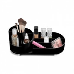 Gillian Jones - Large table organizer with swivel function - Black - Large