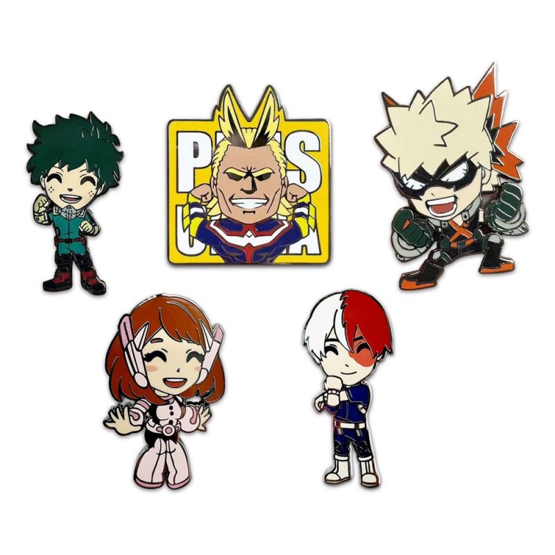 My Hero Academia présentoir pin's Set 5 cm (6)