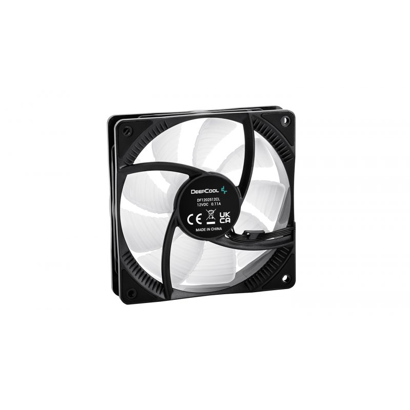 DeepCool RF120 Boitier PC Ventilateur 12 cm Noir, Blanc
