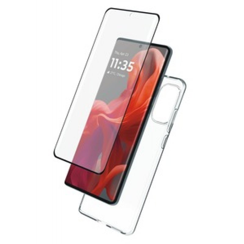 STARTER PACK COQUE SOUPLE VERRE TREMPE 3D MOTOROLA G85