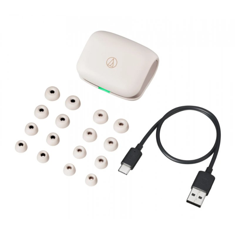 Audio-Technica ATH-TWX7 Casque True Wireless Stereo (TWS) Ecouteurs Appels/Musique Bluetooth Blanc