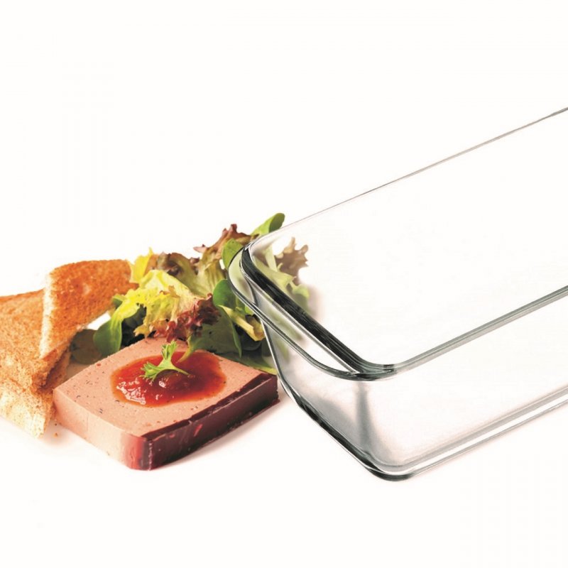 Moule à cake en verre - contenance 1,50 l, dimensions 285 x 119 x 76 mm - verre borosilicate -très haute résistance