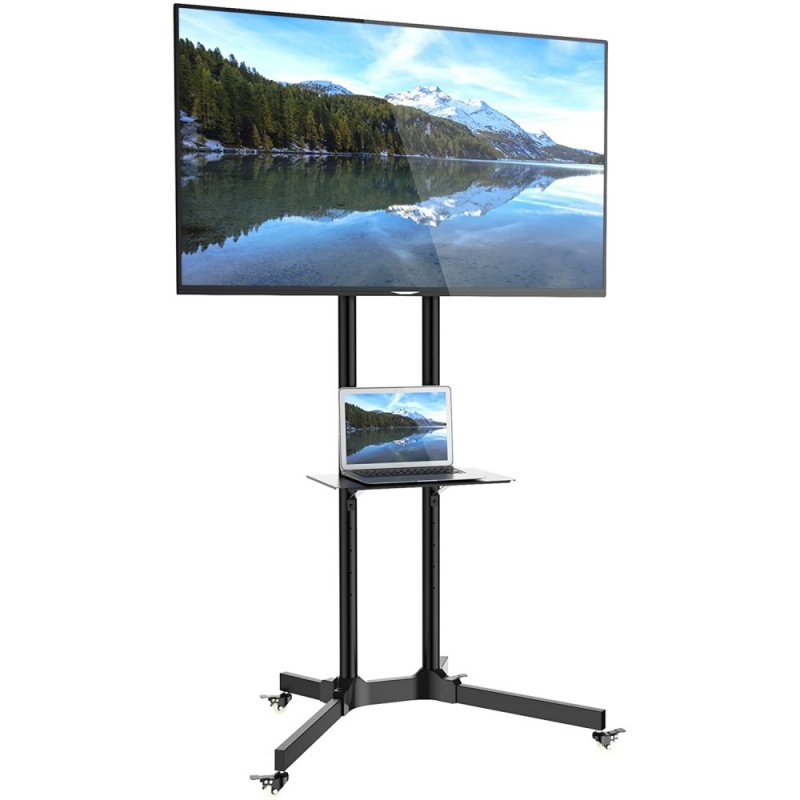 Techly | Mobile Stand | TV LED, LCD, 30-65 Inches, 60kg, 150cm, Adjustable