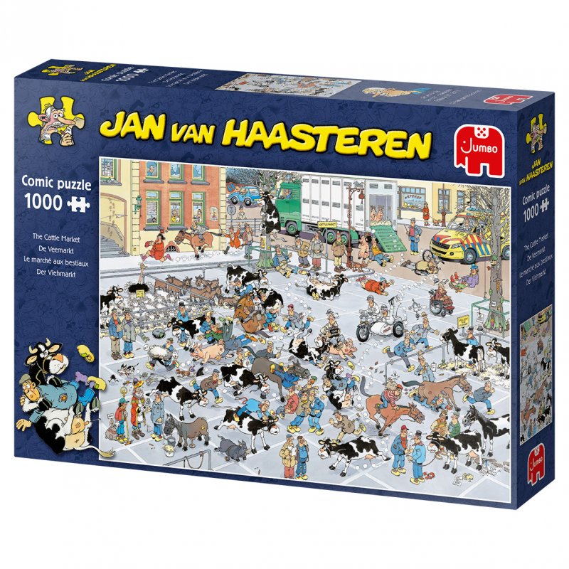 Jan van Haasteren The Cattle Market 1000 pcs Jigsaw puzzle 1000 pc(s) Cartoons