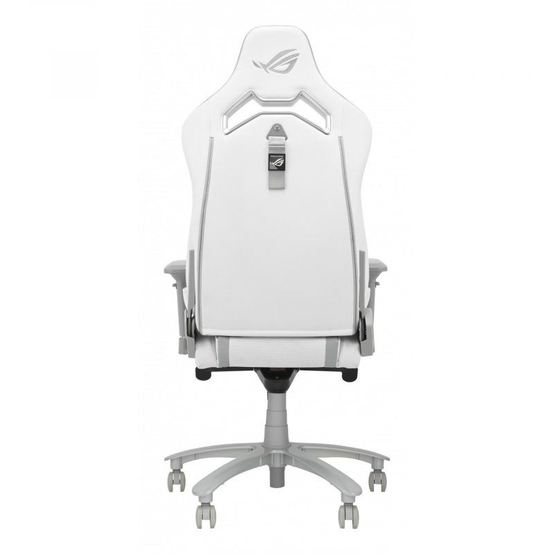 ROG Chariot X Core Gaming-Stuhl (weiß/grau, Rennwagen-Stil)
