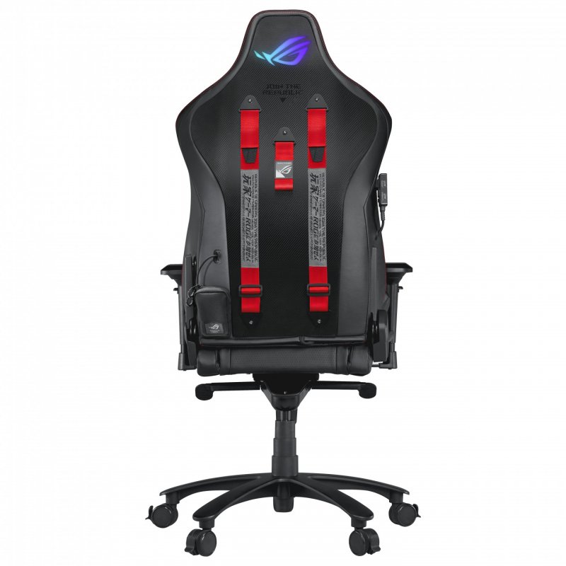 ROG Chariot X Gaming-Stuhl (schwarz, Rennwagen-Stil, Aura RGB-Beleuchtung)
