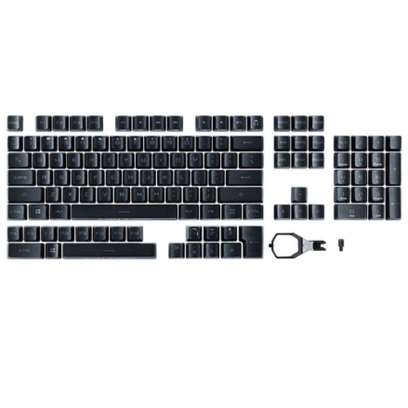 ROG PBT Doubleshot Keycap-Set für ROG RX Switches (schwarz, 123 Stück)