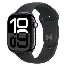 APPLE WATCH SERIES 10 GPS 42MM JET BLACK ALUMINIUM CASE BLACK S