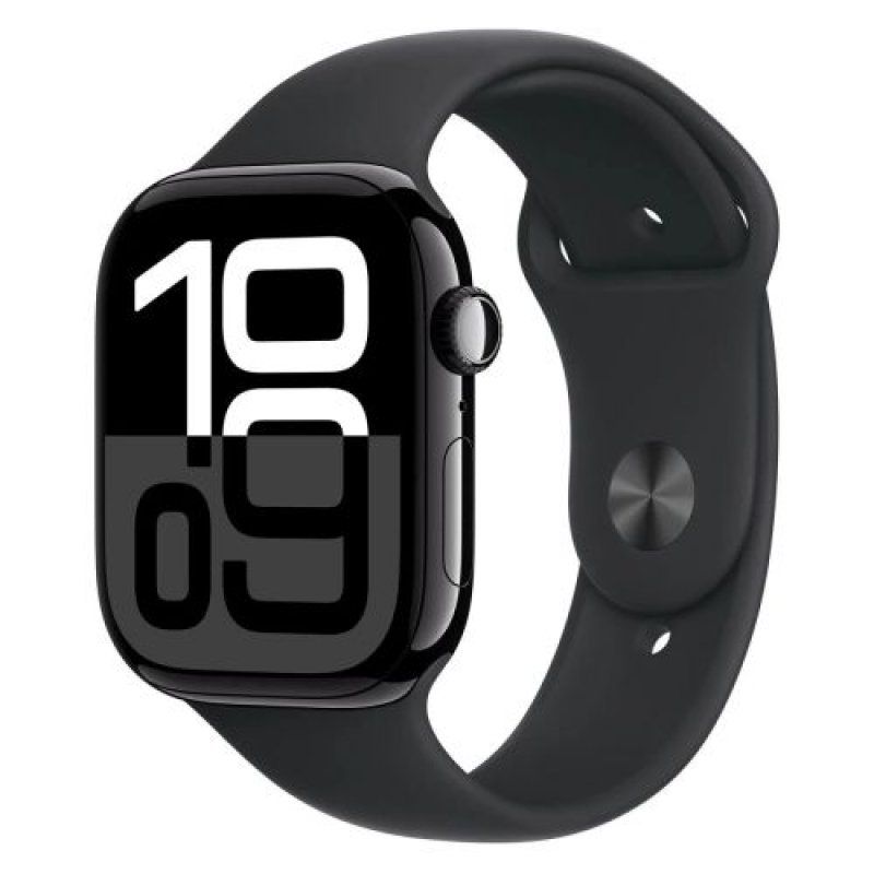 APPLE WATCH SERIES 10 GPS 42MM JET BLACK ALUMINIUM CASE BLACK S