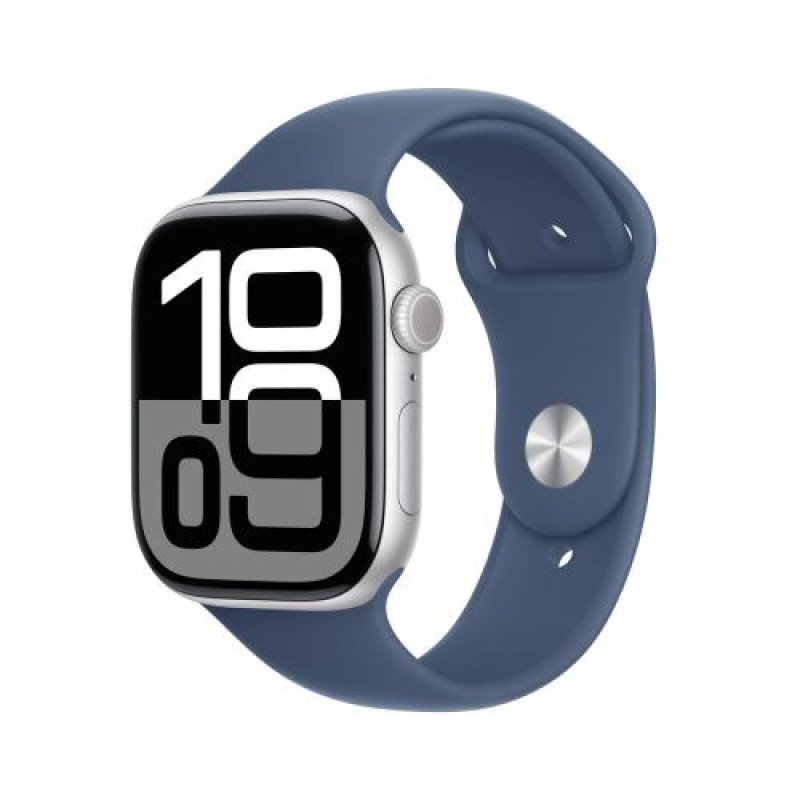 APPLE WATCH SERIES 10 GPS 42MM 42MM SILVER ALUMINIUM CASE DENIM