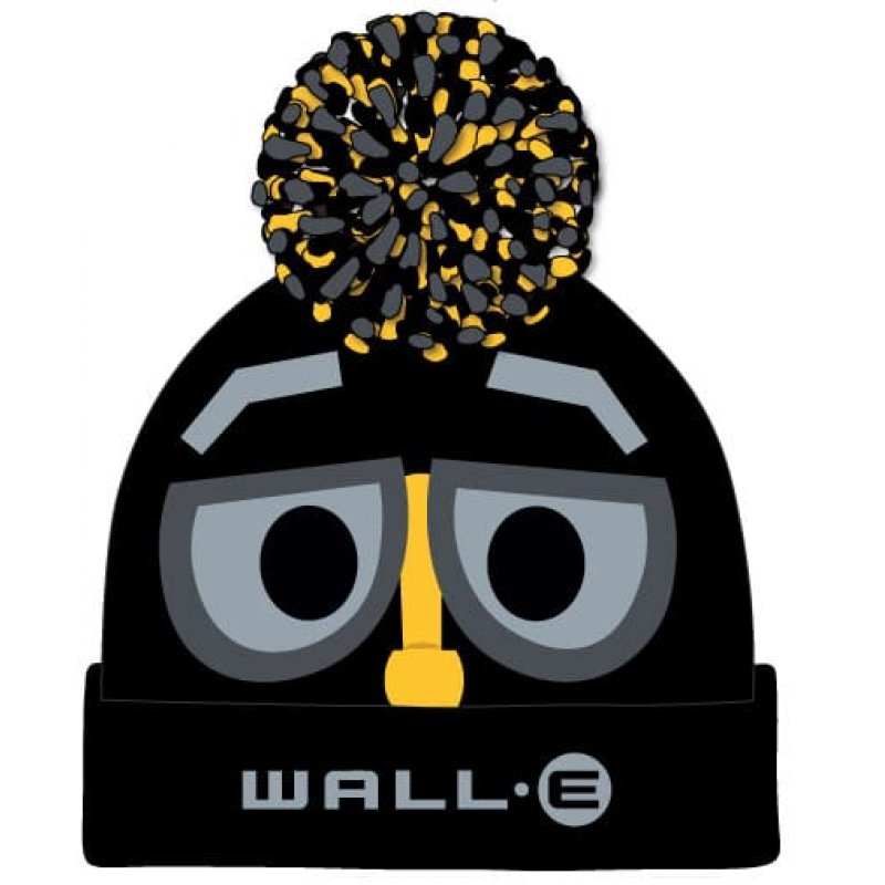 Wall-E bonnet Pom-Pom Wall-E Face