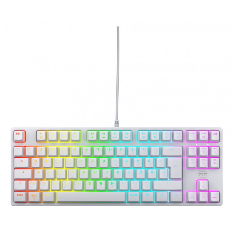 CHERRY K4V2 TKL keyboard Gaming USB QWERTZ German White