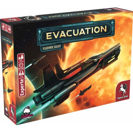 Pegasus Spiele 56260G board/card game Evacuation Board game Multi-genre