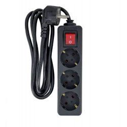 Microconnect MC-GRU0035BS multiprise 5 m 3 sortie(s) CA Intérieure Noir