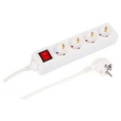 Microconnect MC-GRU0043WS power extension 3 m 4 AC outlet(s) Indoor White