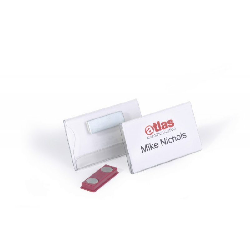 Durable Magnetic Badge 40x75mm