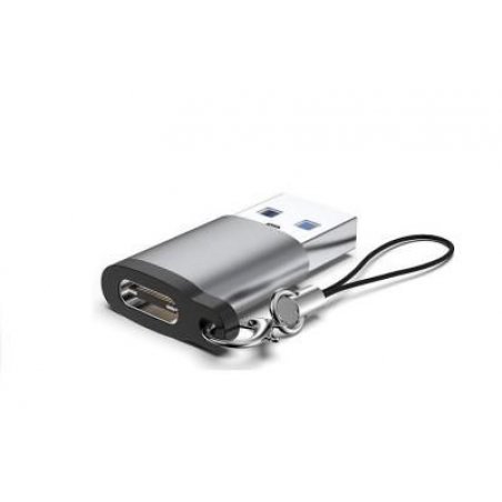 Microconnect USB3.0ACFB-KEY cable gender changer USB C USB A Black, Silver