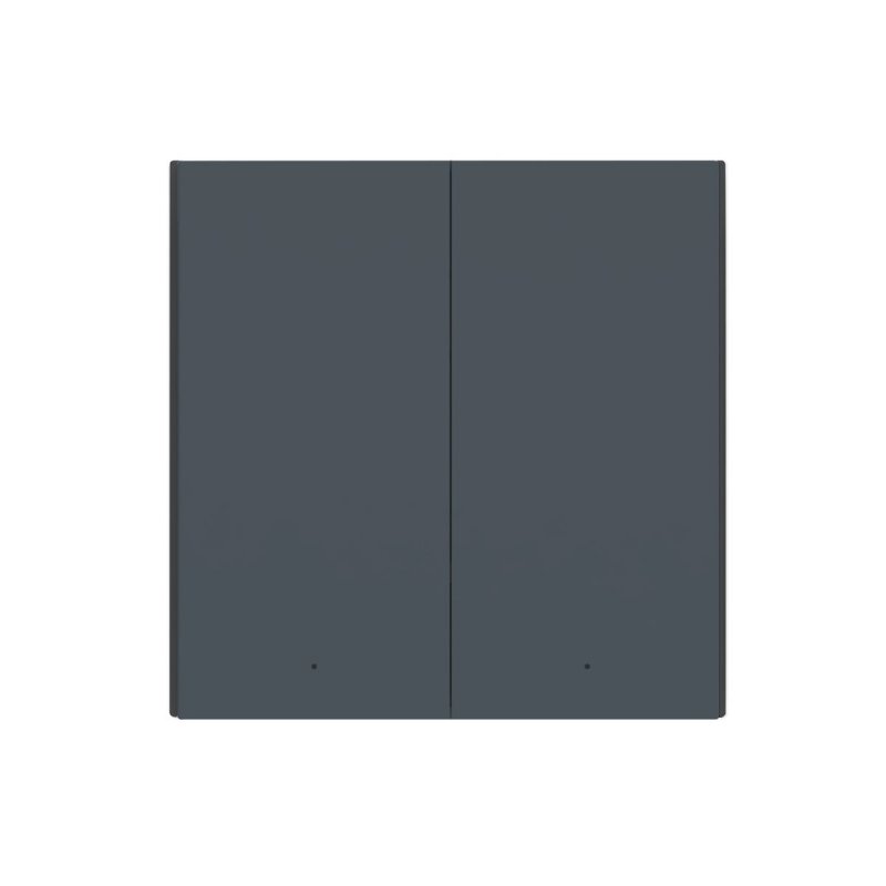 Aqara Smart Wall Switch H1 Gray | Wall Switch | Double, without neutral wire, Zigbee 3.0, EU, WS-EUK02-G
