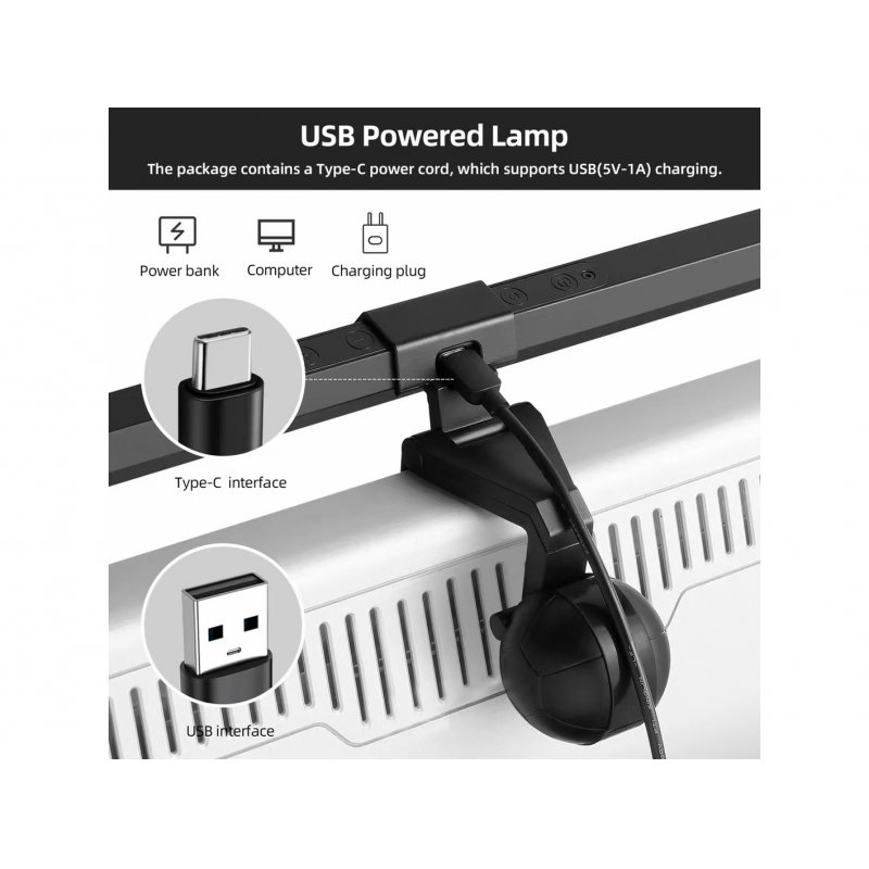 Equip Monitor USB LED Lamp with Touch Control
