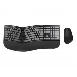 Conceptronic ORAZIO02US clavier Souris incluse Bureau RF sans fil QWERTY Anglais américain Noir