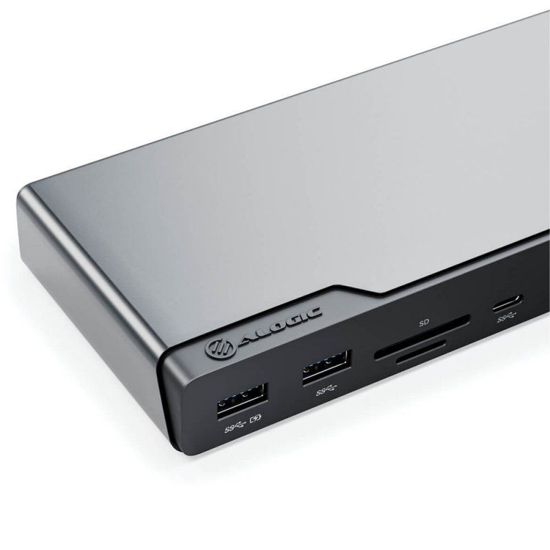 ALOGIC DV4 Avec fil USB 3.2 Gen 1 (3.1 Gen 1) Type-C Gris