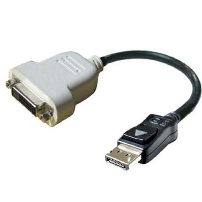 DELL DisplayPort - DVI-D 0.23 m Black, White