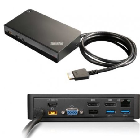 Lenovo 03X6296 laptop dock/port replicator Wired OneLink Black