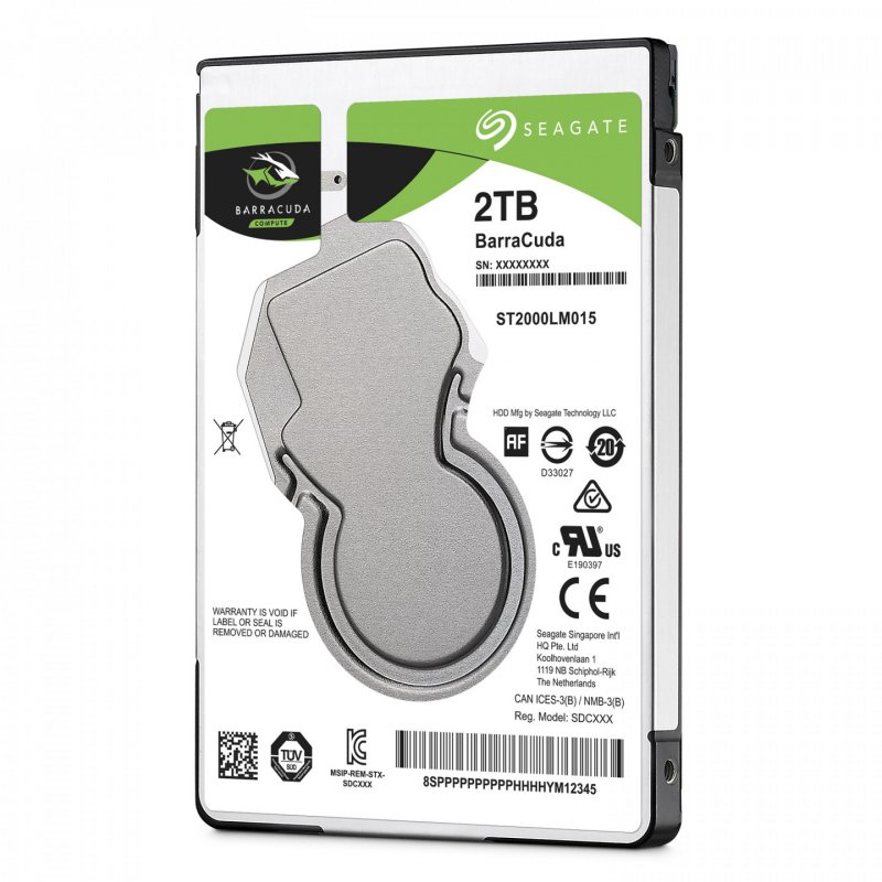 Seagate Barracuda 2.5" disque dur 2 To 5400 tr/min 128 Mo 2.5" Série ATA III