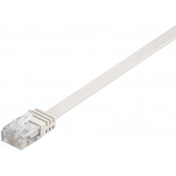 U/UTP CAT6 0.25M White Flat