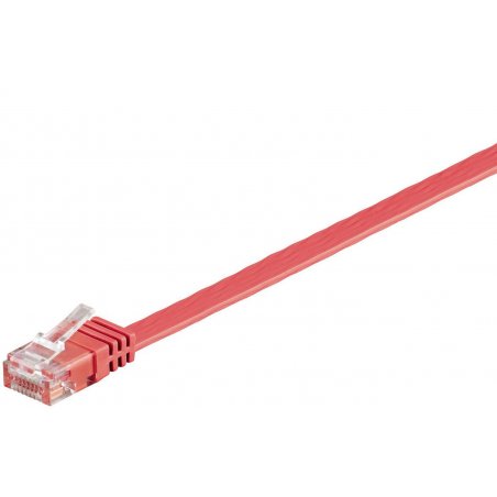 Microconnect V-UTP601R-FLAT networking cable Red 1 m Cat6 U/UTP (UTP)