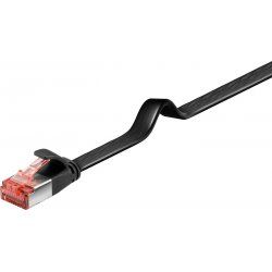 Microconnect V-UTP601S-FLAT networking cable Black 1 m Cat6 U/UTP (UTP)