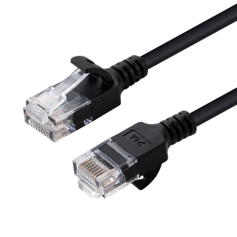 U/UTP CAT6 1M Black Slim