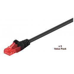 Microconnect V-UTP615SVP câble de réseau Noir 15 m Cat6 U/UTP (UTP)