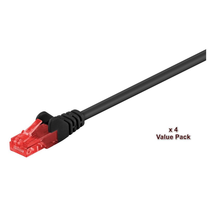Microconnect V-UTP620SVP câble de réseau Noir 20 m Cat6 U/UTP (UTP)