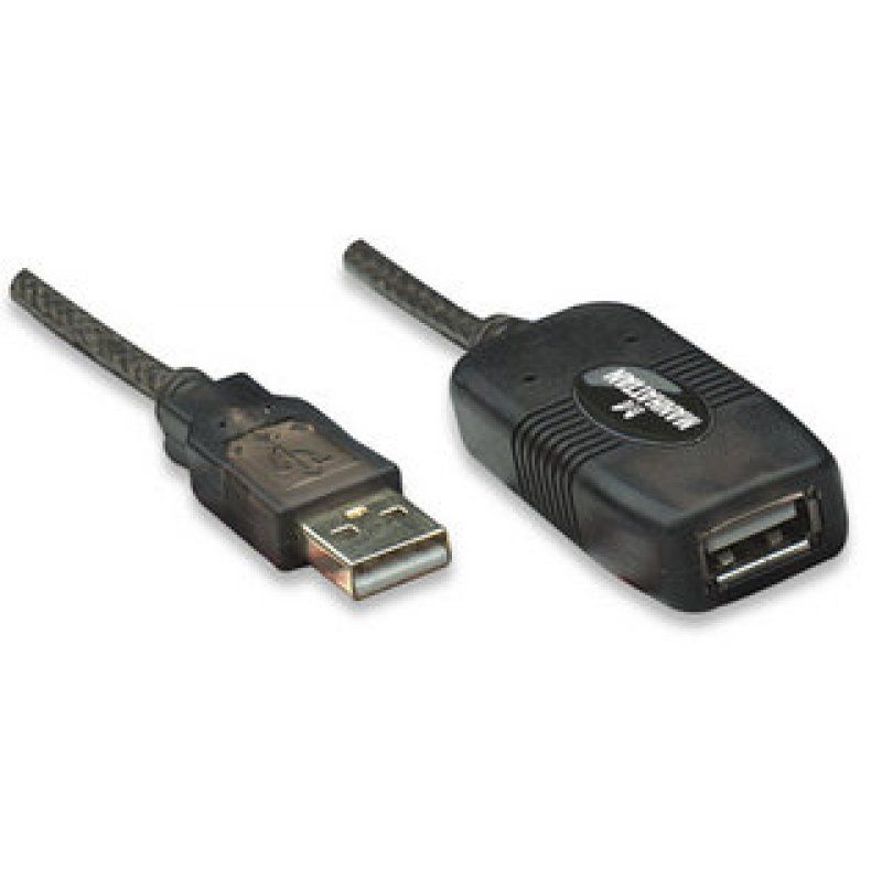 Manhattan 150248 câble USB USB 2.0 10 m USB A Noir
