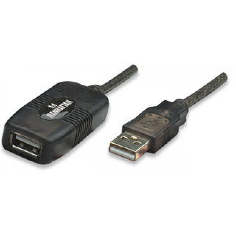Manhattan 150248 câble USB USB 2.0 10 m USB A Noir