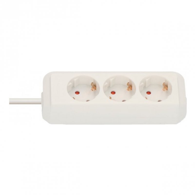 Brennenstuhl 1158610050 power extension 5 m 3 AC outlet(s) Indoor White