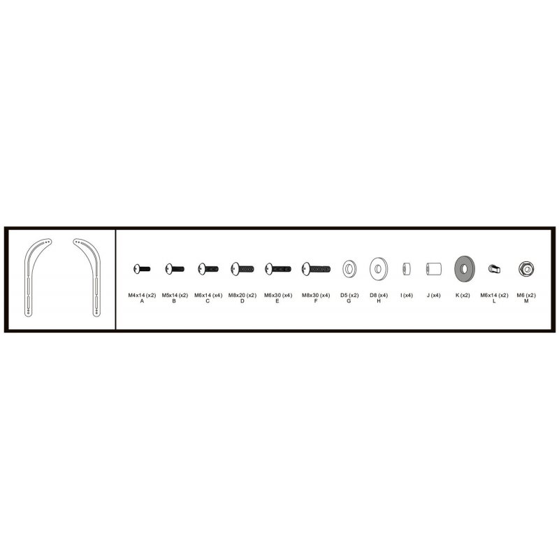 Vivolink VLMSB3270 support de haut-parleurs Support mural tv Noir