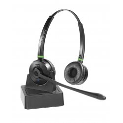 eSTUFF GLB245500 écouteur/casque Sans fil Arceau Bureau/Centre d'appels Bluetooth Noir