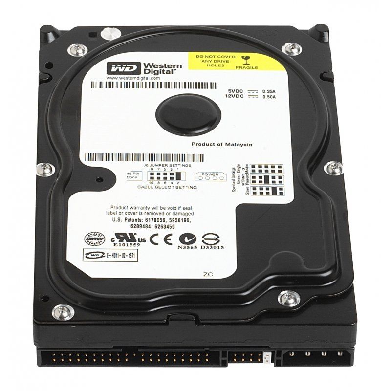 Western Digital WD Caviar 40GB EIDE, 100 MB/s, 2 MB, 7200 RPM internal hard drive 3.5" EIDE/ATA
