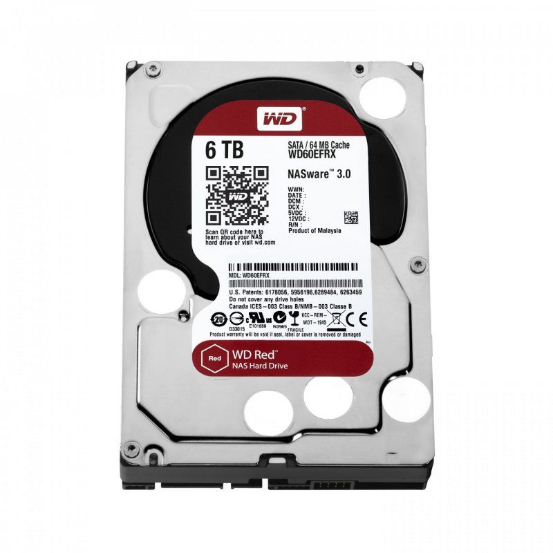 Western Digital Red disque dur 6 To 64 Mo 3.5" Série ATA III