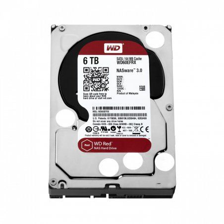 Western Digital Red internal hard drive 6 TB 64 MB 3.5" Serial ATA III