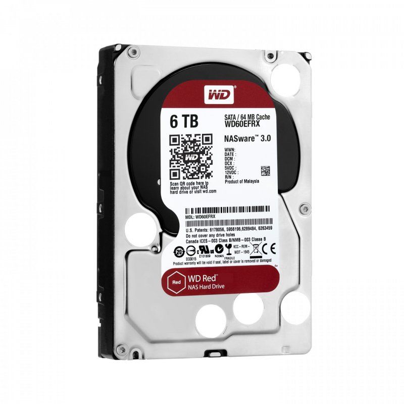 Western Digital Red internal hard drive 6 TB 64 MB 3.5" Serial ATA III