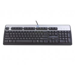 HP 701429-041 keyboard Mouse included USB QWERTZ German Black, Silver