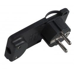 Microconnect PESCHPLUG-B adaptateur prise d'alimentation Type F Noir